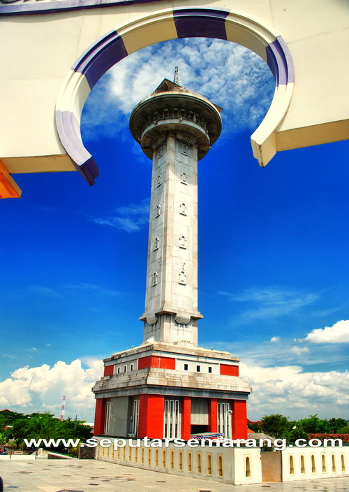 Tower Asmaul Husna Masjid Agung Jawa Tengah Semarang